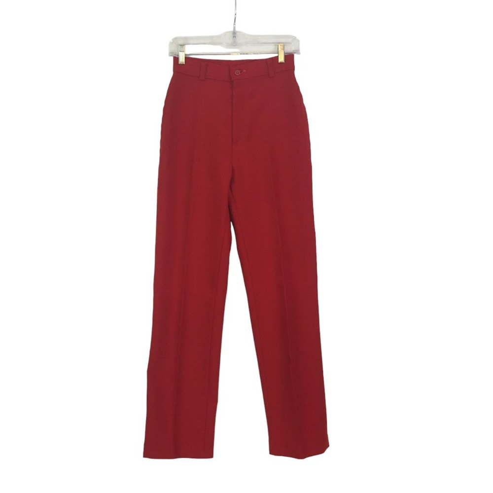 Levi Strauss &‎ Co. Womens Vintage 70's Red High Rise Dress Pants sz 8, 24 waist